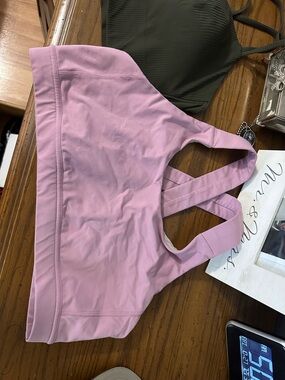 lululemon athletica Pink Cross-Back Sports Bra